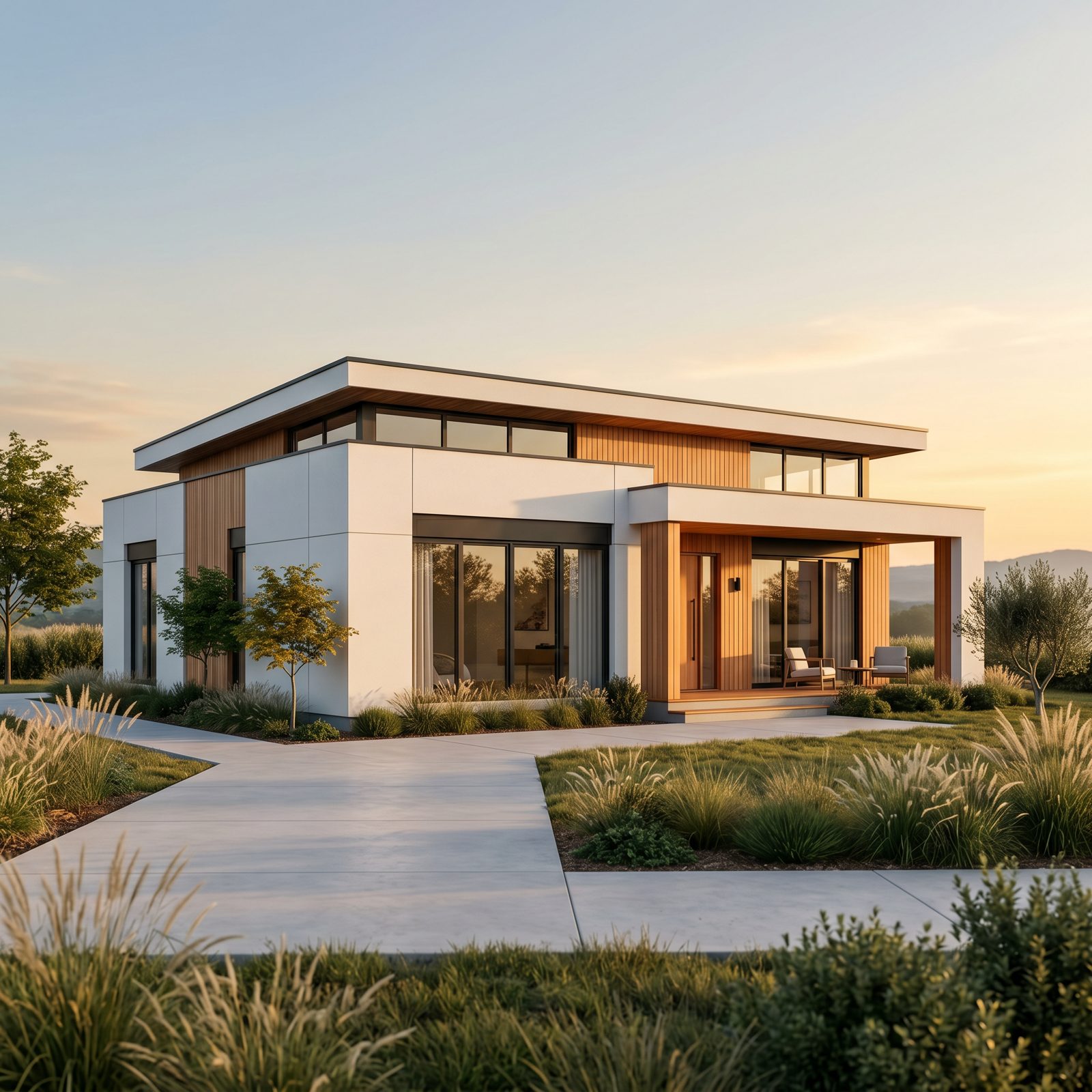 100-140 m² tek katlı aile villası